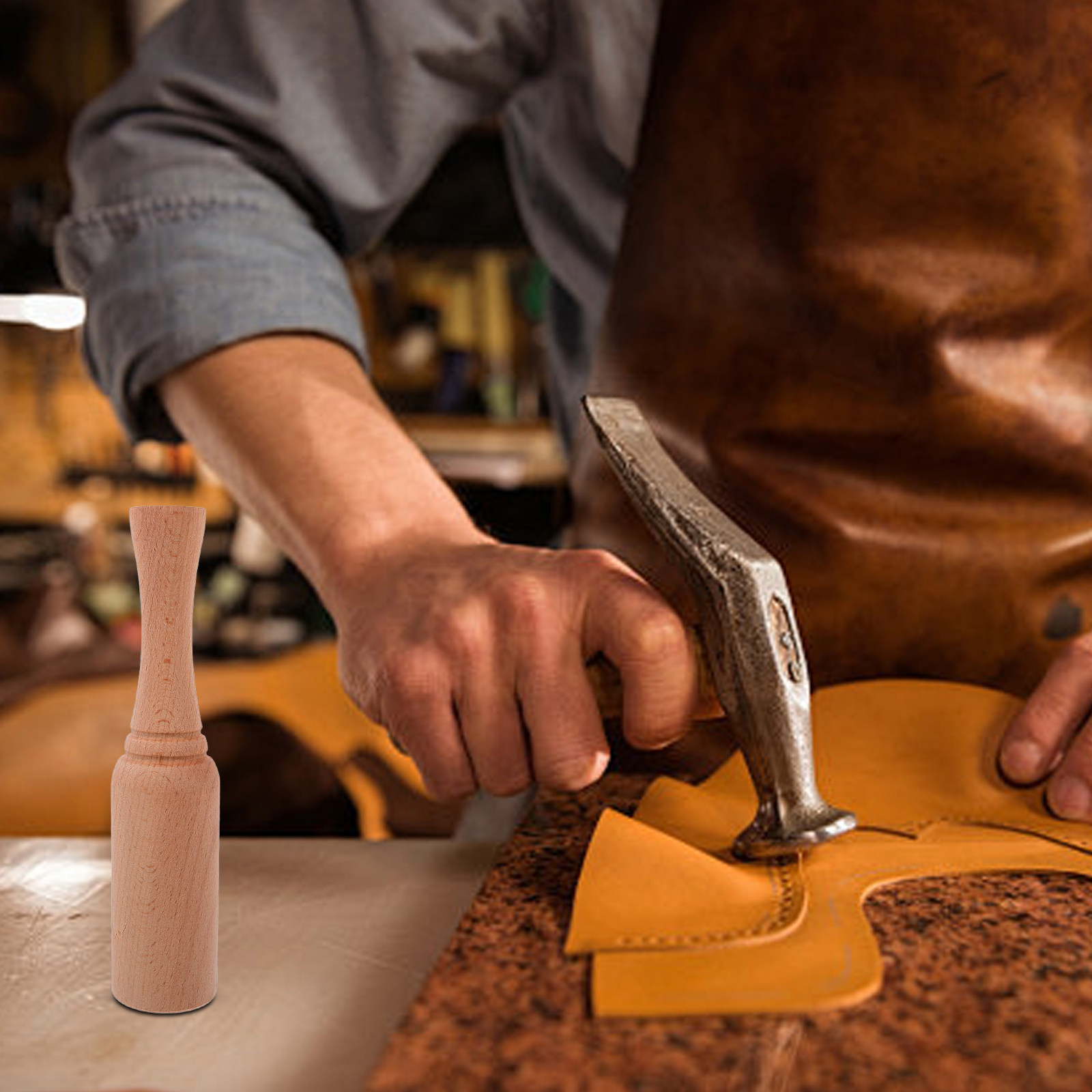Młotek z bukowego drewna z wyg – Leatherwork Mallet recenzja i cena
